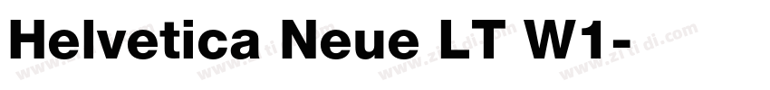 Helvetica Neue LT W1字体转换